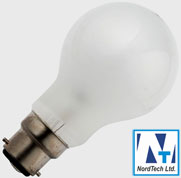 LAMP VS FROSTED B-22, 110-120V 60W