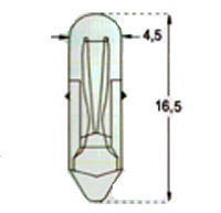 Коммутаторная лампа с цоколем T4,5
